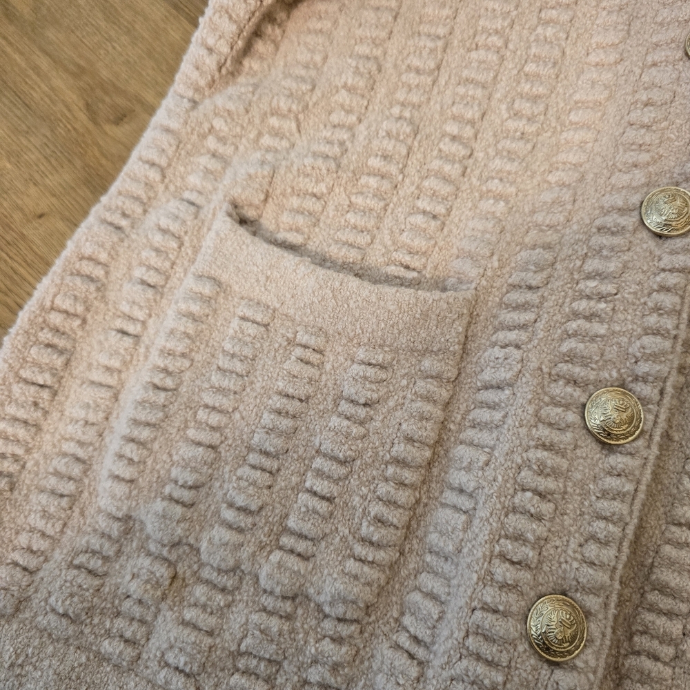 L'AGENCE Revolve Sue Knit Cardigan In Blush M - Picture 12 of 16